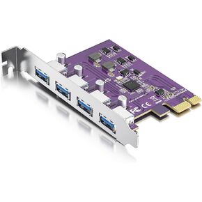 ipolex PCIe to 2-Port USB 3.0 Expansion Card with 19-Pin Connector to Extend 2 Front USB 3.0 Ports, with 15-pin SATA Power Connector, Support Windows 10/8/7/XP, Linux