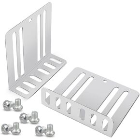 NuIth Double DIN Installation Kit, Universal Fit Metal Radio/DVD Player/Fitting Cage Mounting Bracket, Car Stereo Mounting Frame W/ Screws, 2.8x3x0.9 Inches