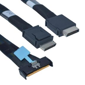 PCIe 5.0 MCIO x8 to Oculink Cable, MCIO to Oculink SFF-8611 4i Cable, 2.6 feet(80 cm)