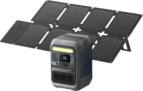 محطة طاقة محمولة Anker SOLIX C300، بطارية LiFePO4 خارجية بقدرة 288 وات في الساعة، مولد للطاقة الشمسية بقدرة 300 وات (600 وات)، شحن سريع ثنائي الاتجاه بقدرة 140 وات، للتخييم والسفر وحالات الطوارئ (لوحة شمسية اختيارية) in Saudi Arabia