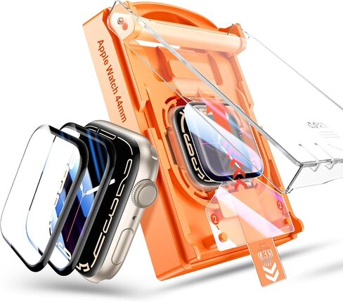 Tensea 2Pack for Apple Watch Screen Protector 44mm 40mm Accessories, Protective Soft Film with Installation Kit, for iWatch Series SE 6 5 4 SE2024 SE 2nd Generation in Saudi Arabia