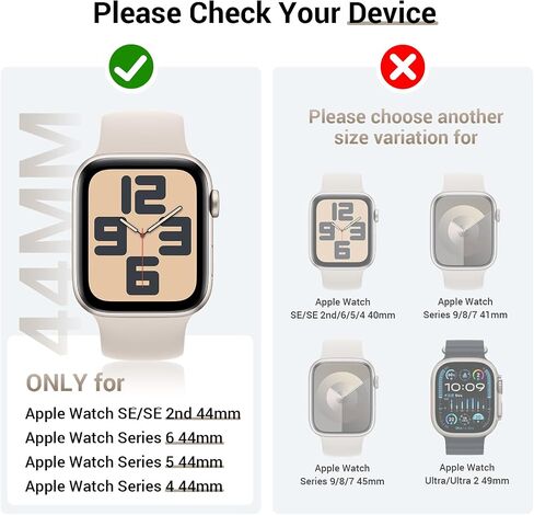 Tensea 2Pack for Apple Watch Screen Protector 44mm 40mm Accessories, Protective Soft Film with Installation Kit, for iWatch Series SE 6 5 4 SE2024 SE 2nd Generation in Saudi Arabia