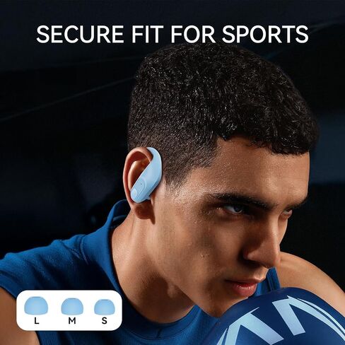 Wireless Earbuds Bluetooth Headphones, Stereo Over Ear Buds with Earhook, Wireless Sport Earphones with Charging Case,96H Long Battery Life Sweatproof Headset for Workout Running,Black in Saudi Arabia