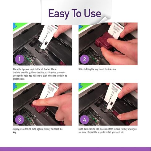 Professor Color ColorQube 8570 or ColorQube 8580 Ink Replaces 108R00930 (4 Repackaged Black OEM Inks), Bundle Includes Bypass Key for use in North American Printers - 8,800 Pages in Saudi Arabia