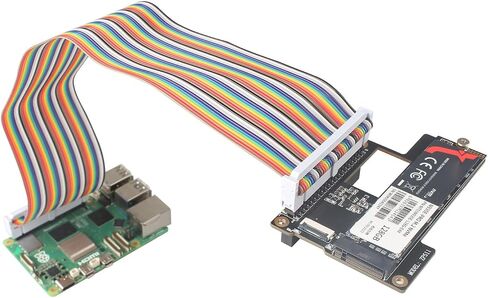 ZDE Male to Female GPIO Flat Ribbon Cable 40pin Breadboard Rainbow Jumper Wire 10cm/3.94inch Compatible with Raspberry Pi 5 4B 3 2 Model B B+ in Kuwait