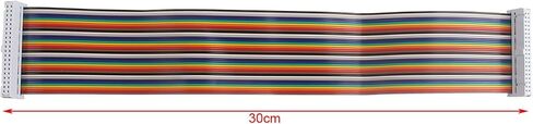 ZDE Male to Female GPIO Flat Ribbon Cable 40pin Breadboard Rainbow Jumper Wire 10cm/3.94inch Compatible with Raspberry Pi 5 4B 3 2 Model B B+ in Kuwait