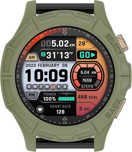 غطاء الحالة متوافق مع Amazfit Cheetah/Cheetah Pro Smartwatch Cover Soft TPU Case (Black ، Black) in Saudi Arabia