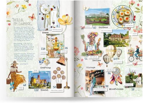 مجلة Daphne's Diary #1 2025 (الإنجليزية) | مصنف الحرف اليدوية الإبداعية | مجلة Journal التفاعلية للعقل والرسم والفن والطبخ والسفر | مليء بالإلهام الإبداعي in Kuwait