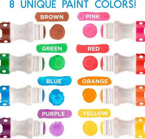 Washable Shimmer & Regular Dot Markers - 16 Pack Downloadable Activity Sheets For Kids, Toddler Art Activities, Preschool Children Arts Crafts Supplies Kit, Bingo Daubers Dabbers Dobbers, Dauber Dawgs in Kuwait