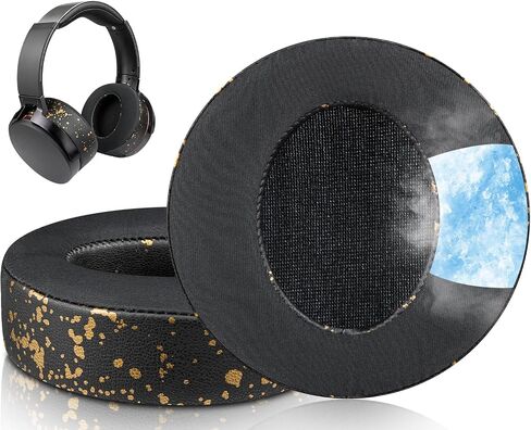SOULWIT Cooling Gel Earpads Cushions Replacement for Sony MDR-XB950 XB950BT XB950B1 XB950N1 XB950AP Over-Ear Headphones, Ear Pads with Noise Isolation Memory Foam - Black in Saudi Arabia