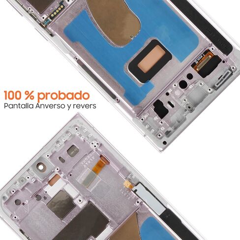 incell for Samsung Galaxy S23 Ultra Screen Replace for Samsung S23 Ultra LCD Display SM-S918B SM-S918U LCD Digitizer Touch Associal مع إطار (إصدار الولايات المتحدة ، بدون بصمة) (Silver) in Saudi Arabia