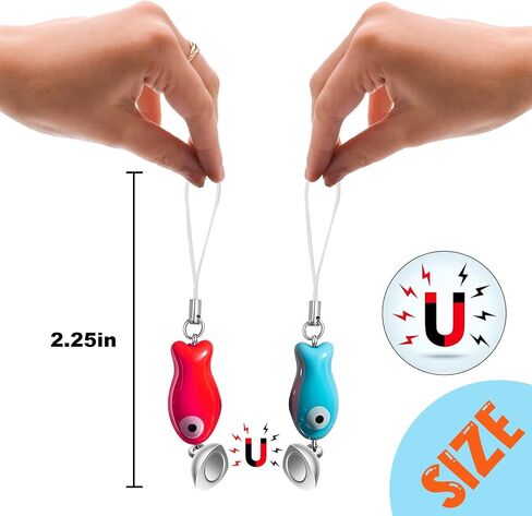 Agromusk Matching Phone Charms,Cute Ceramic Fish Matchaing Keychains Heart Strap Matching Couples Stuff Valentines Day Gifts in Kuwait