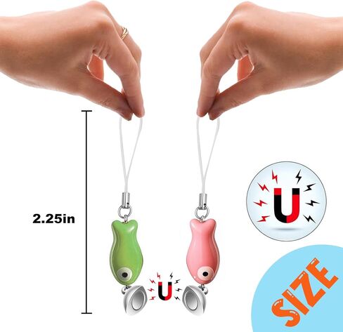 Agromusk Matching Phone Charms,Cute Ceramic Fish Matchaing Keychains Heart Strap Matching Couples Stuff Valentines Day Gifts in Kuwait