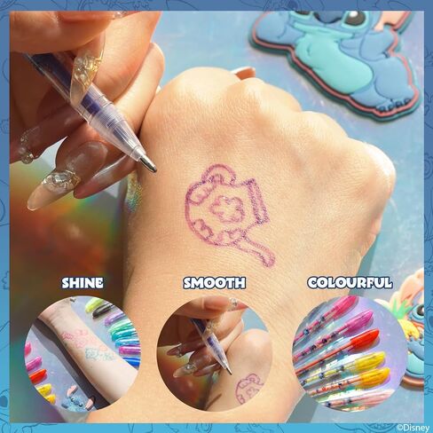 Panda 16 Piece Glitter Pen Body Art Set, Panda Themed, Glittery and Bright Colors, Ages 3 by Townley Girl in Saudi Arabia