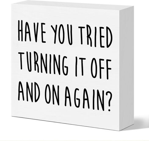 Funny Tech Support Gifts for Women Men, It Support Engineer Computer Programmer Christmas Birthday Gifts IT Office Cubicle Desk Decor Wooden Sign, Checklist Before You Ask in Saudi Arabia