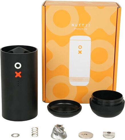 Burr Coffee Grinder – Electric, Portable, Small, Quiet Adjustable Conical Burr Coffee Bean Mill, 20 Grind Settings for Espresso, Pour-Over, French Press Moka, A TIMEMORE Brand (Matte Black) in Kuwait