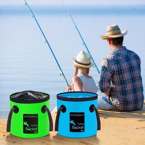 AUTODECO 20L Collapsible Bucket 5 Gallon Water Container Folding Water Bucket with Handle Portable Wash Basin in Saudi Arabia