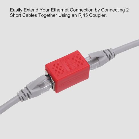 MECCANIXITY 10 Pack RJ45 Ethernet Coupler, Female to Female Cat6 Coupler Ethernet Extension Adapter Network Connector for Cat8/Cat7/Cat6/Cat5e/Cat5,Green in Saudi Arabia