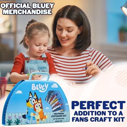 Bluey Kids Art Set 40 Plus Pieces Kids Colouring Sets Paints Colouring Pencils Crayons Art Supplies Gifts for Kids in Saudi Arabia