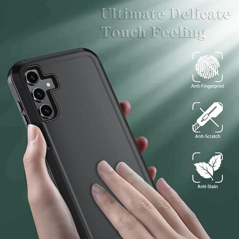 Qinmay Phone Case for Samsung Galaxy A16 5G Case with HD Screen Protector, Heavy Duty Shockproof & Dropproof 3-Layer Cover Phone Case for Galaxy A16,WineRedPink in Kuwait