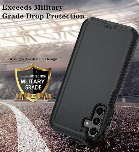 Qinmay Phone Case for Samsung Galaxy A16 5G Case with HD Screen Protector, Heavy Duty Shockproof & Dropproof 3-Layer Cover Phone Case for Galaxy A16,WineRedPink in Kuwait