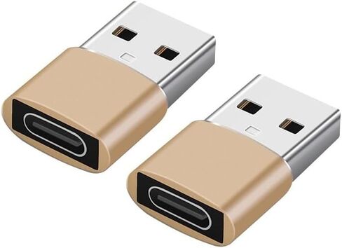 USB Adapter USB A Male to USB C Female Charger Converter, Compatible with Apple iPhone 15 14 13 12 11 Pro/Plus/Max, AirPods, iPad 9 10, Air, iWatch 8 7, Samsung Galaxy S24 S23 S22 S21, car Silver2. in Saudi Arabia