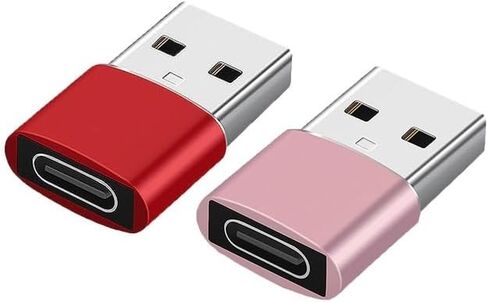 USB Adapter USB A Male to USB C Female Charger Converter, Compatible with Apple iPhone 15 14 13 12 11 Pro/Plus/Max, AirPods, iPad 9 10, Air, iWatch 8 7, Samsung Galaxy S24 S23 S22 S21, car Silver2. in Saudi Arabia