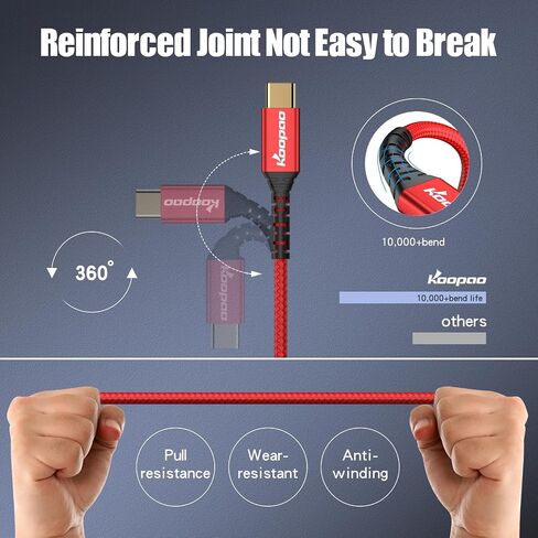 USB Type C to 3.5mm Male Aux Cable, KOOPAO 2M USB-C to 3.5mm Earphone Stereo Cord Compatible with Pad Pro 2018 Google Pixel 2 3 4XL Moto Z and Galaxy Note10+ Huawei HTC (6.6Ft) in Saudi Arabia