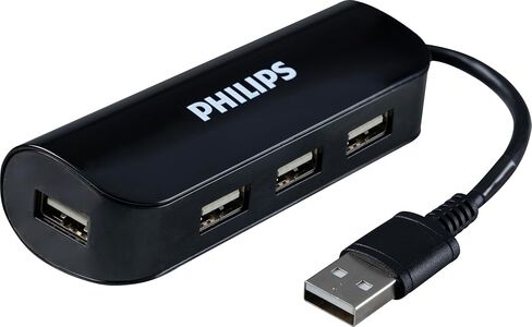 Philips USB-C Multiport Hub ، مع شاشة HDMI 4K ، 10 بت في الثانية و 2 5 جيجابت في الثانية من منافذ بيانات USB-A ، توصيل الطاقة 100 واط ، موصل متعدد الأجهزة ، للهاتف ، الكمبيوتر اللوحي أو الكمبيوتر المحمول ، الرمادي/الفضة ، SWL3303M/37 in Saudi Arabia