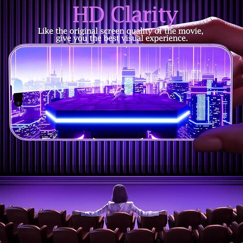for iPhone 13 Pro Max and for iPhone 14 Plus Privacy Screen Protector Anti Spy Tempered Glass Gradient colorful 25° 2PACK 9H Hardness Anti-Blue Light Easy Installation Frame 6.7 inch Gold in Saudi Arabia