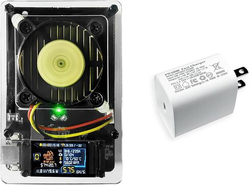 Ultra NMAxe Open-Source Bitcoin ASIC Miner with 500 GH/s,Fork from Bitaxe BCH XEC DGBLottery BM1366 USB-PD Support & Raspberry Pi Compatibility in Saudi Arabia