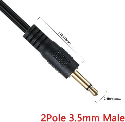 ملفوف 90deg زاوية DC 3.5 مم إلى 6.35 مم كابل الصوت ، الربيع 6.35 مم 1/4 بوصة TS مقبس مونو مونو إلى 3.5 مم 1/8 " in Kuwait