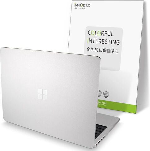 IMMOENUC Sticker Skin Decal for 2024 Microsoft Surface Laptop (7th Edition) 15 inch Model 2037 Laptop Full Body ADC Three Sided Wrap Anti-Scratch Vinyl Protective Cover (Frosted Transparent) in Kuwait