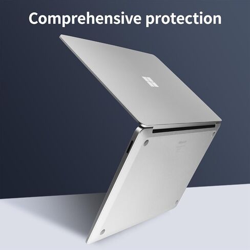 IMMOENUC Sticker Skin Decal for 2024 Microsoft Surface Laptop (7th Edition) 15 inch Model 2037 Laptop Full Body ADC Three Sided Wrap Anti-Scratch Vinyl Protective Cover (Frosted Transparent) in Kuwait