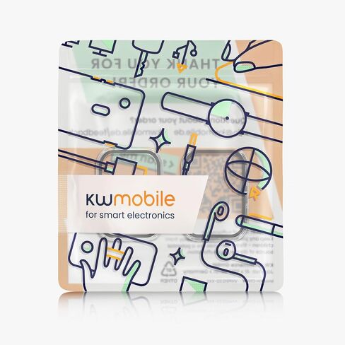 kwmobile Cover Comaptible with Samsung Galaxy Fit 3 Covers - 2X Tempered Glass with Plastic Frame - Transparent in Saudi Arabia