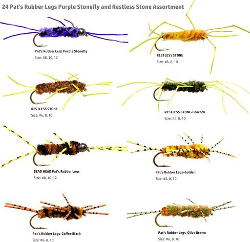 Outdoor Planet 24/48/66/72 Premium Hand Tied Fly Fishing Flies Assortment | Fly Boxes Included | Dry, Wet, Nymphs, Streamers, Wooly Buggers, Terrestrials | Trout, Bass Lure Set, Kit, Gift in Kuwait
