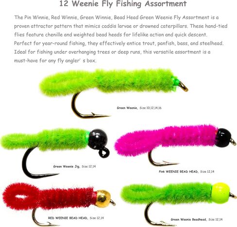 Outdoor Planet 24/48/66/72 Premium Hand Tied Fly Fishing Flies Assortment | Fly Boxes Included | Dry, Wet, Nymphs, Streamers, Wooly Buggers, Terrestrials | Trout, Bass Lure Set, Kit, Gift in Kuwait