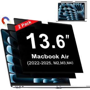 شاشة الخصوصية المغناطيسية Zoegaa لـ MacBook Air 15 بوصة (2023-2025 ، M2 ، M3 ، M4 ، Pro ، Max) ، واقي شاشة خصوصية الكمبيوتر المحمول القابل للإزالة ، مرشح وهج الضوء الأزرق المضاد لـ Mac Air 15.3 "كمبيوتر محمول كمبيوتر محمول
