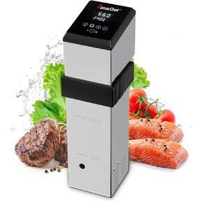 Sous Vide Immersion Circulator, 1600W Professional Commercial Sous Vide Cooker Machine, with Stable Temperature Control, Large Digital Touch Screen, IPX7 Waterproof (Silvery, 1600W)