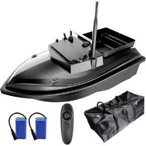 Bait Boats for Carp Fishing - RC Fishing Boats with Line Drop 2kg Loading Spare Batteries Bait Boat Bag for Carp Fishing (Camo Green)