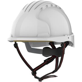 EVO 6151 Short Brim Ascend Climbing Helmet - White, Wheel Ratchet (AKN260-000-104)