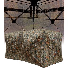 Hunting Blind - Pop Up Ground Blinds for 2-3 People with 270° See-Through Windows & Silent Magnetic Door, Lightweight & Portable for Outdoor Hunting