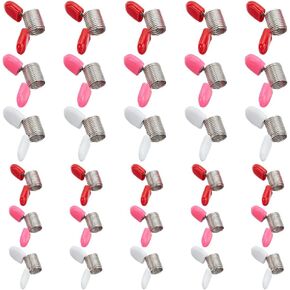 PLIGREAT 40 Pcs Beads Stoppers 2 Sizes Bead Clamps for Jewelry Making Bead Wire Ends to Prevent Beads from Falling Bead Cord Clips for Jewelry Making Kumihimo DIY Bracelets Necklaces