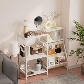White Record Player Stand White, Record player Table, Record Player Stand with Vinyl storage, Vinyl Player Stand, Record Player Table with Album Storage, Table for Record Player
