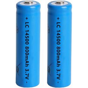 14500 Battery, 4 Pack 800mAh AA Size Rechargeable Lithium Battery Pack 14500/800mAh/3.7V