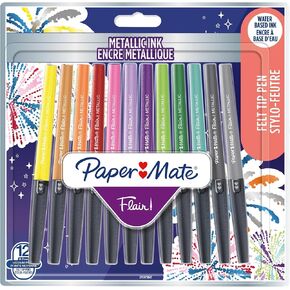 Paper Mate Flair Scented Felt Tip Pens | Assorted Sunday Brunch Scents and Colours | Medium Point (0.7mm) | 12 Count