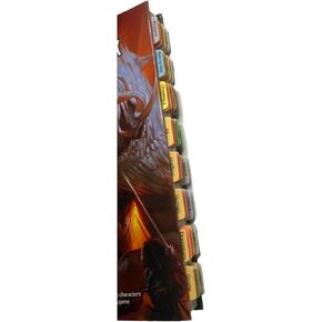 Book Tabs for The D&D Player’s Handbook (Dungeons & Dragons Core Rulebook) 2024 6th Edition. Laminated, Durable, Color-Coded Repositionable Tabs (Book not Inlcluded)