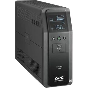 APC 1500VA UPS BATTER BANDERSER و SURGE ، مصدر طاقة البطارية الاحتياطية مع AVR ، حماية DATALINE ، BN1500M2R (متجدد)
