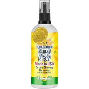 Bodhi Dog Bitter Lemon Spray - Anti-Chew Spray for Dogs, Cats, Puppies, & Kittens- Training Aid for Chewing - Safe & Non Toxic - Ideal for Pet Behavioral Training - Made in USA (8 Fl Oz)
