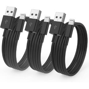 [Apple MFI Certified] iPhone Charger 6ft ، Long Lightning to USB Cable 6 أقدام ، سلك شحن Apple السريع 6 قدم لـ iPhone 14 Pro Max/13 Pro Max/12 Mini/11 Pro/11/XS/XR/8/7/6S/iPad ، Air ، Air